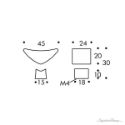 Taurus Beech Aluminum Chrome Knobs - Diagram