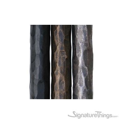 Drapery Hardware - Curtain Rod - Hammered Solid Iron Rod