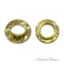 Brass Open End and Closed End Flange With Set Screw - Polished Brass Lacquered