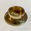 Brass Closed Inside Mount Flange with Backplate - Polished Brass Lacquered