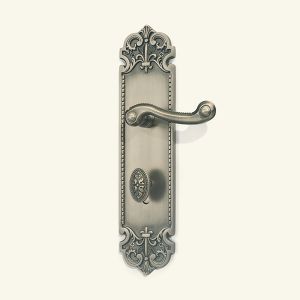 SignatureThings.com Brass Hardware Antique Pewter CY Lock with Astria Handle