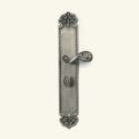 CY Lock with Demeter Solid Handle in Metallic Antique Pewter Finish