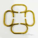 Brass C Shaped Curtain Rings Set of 12 - Polished Brass Unlacquered