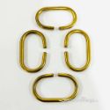 Brass C Shaped Curtain Rings Set of 12 - Polished Brass Unlacquered