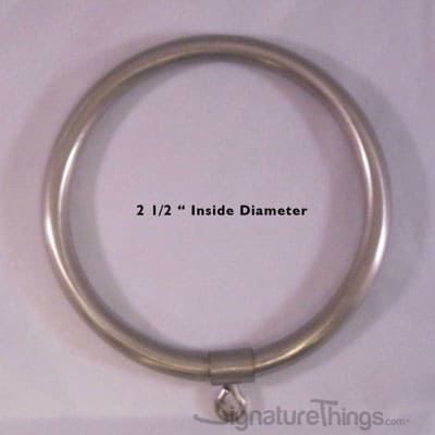 SignatureThings.com Brass Hardware Pass Thru Brass Curtain Ring with Eyelet