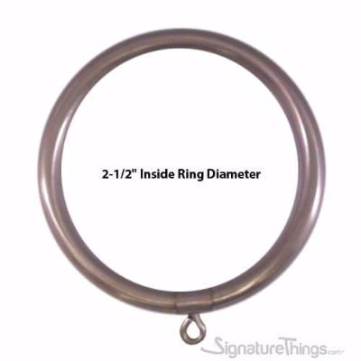 SignatureThings.com Brass Hardware Pass Thru Brass Curtain Ring with Eyelet