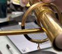 Pass Thru Brass Curtain Ring with Eyelet