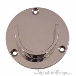Open End Closet Rod Flange with Holes - Closet Rod and Curtain Rod Bracket