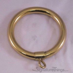 Brass Round Curtain Rings With Eyelet
